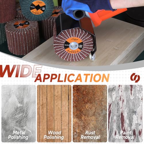 Surface Conditioning Tool 60 Grit Abrasive Drawing Polishing Drum - style: 60 grit with sandpaper