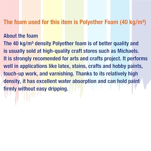 Foam Brush 25pcs with High Density Foam (1/2", 1", 2", 3") - size: 1/2"-3" assorted 25pcs