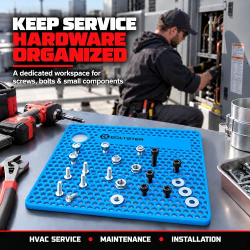 Boltster Original Silicone Fastener Organizer Tray, Blue - color: Blue