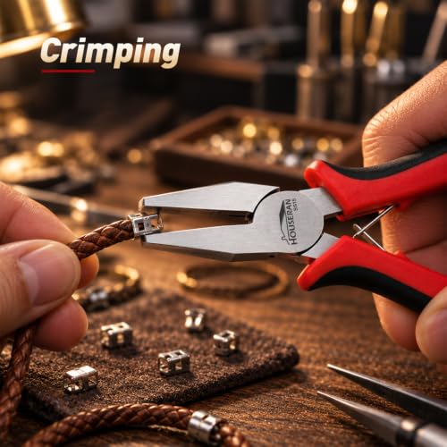 5-Piece 5"Flat Nose Pliers, Small Smooth Jaw Duck Bill Pliers Tool