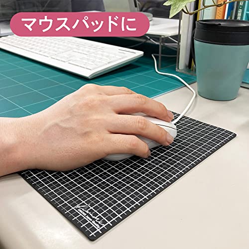 Kyoei Plastics WMS-B6-BL Writing Mat, B6, Black, Grid