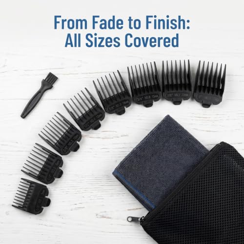 40mm T-Blade Guide Comb Set, 8 Pack, 1/16-1/2 Inch