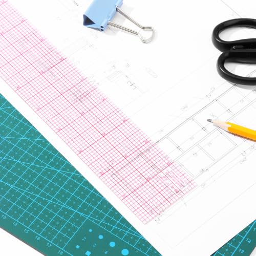 Zonon 2 Pack Clear Sewing Ruler 2 X 12 Inch Plastic Ruler for Quilting