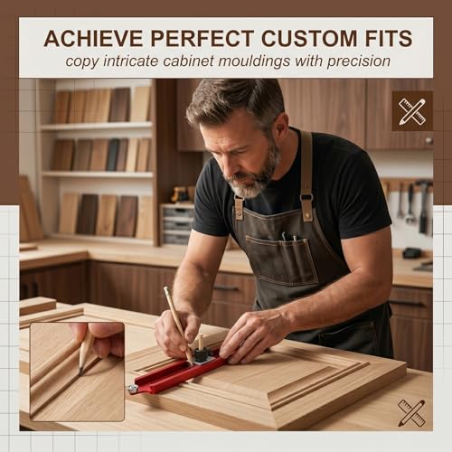 Scribe Tool Woodworking,Contour Gauge Tool,Scribing Tool,Construction Pencil Holder,Contour Gauge Tool With Lock,And Thingamejig Scribing Tool Are Used To Draw The Outline Of An Object