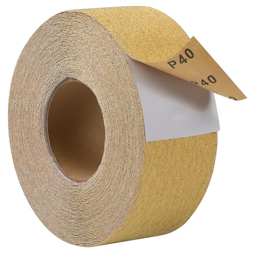 40-Grit 2-3/4in x 20 Yards Longboard Sandpaper Roll PSA Sandpaper - size: 40 Grit