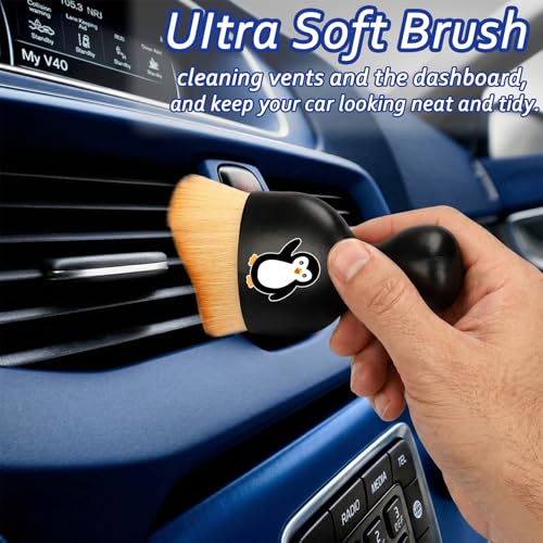 Ladybug Car Detail Brush Soft Bristle Automotive Interior Cleaning Brush - color: Ladybug