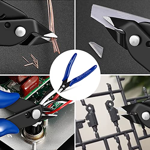 Ainiv Wire Cutters, 2PCS Spring-loaded Side Cutters Flush Cutter - color: Wire Cutter-2pcs, size: 2pcs