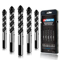 5-Piece 9/16“ Masonry Drill Bits for Tile Glass Ceramic Wall Brick Stone Soft-Metal Wood,9/16 Inch Concrete Drill Bits Cement Drill Bit Set, 3-Flat Shank, YG8 Carbide Tungsten Steel Alloy Tip 14mm - size: 5 Piece 9/16 Inch