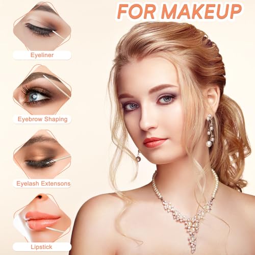 600 Dual-Tip Pointed Cotton Swabs for Nails and Makeup - color: 600 Dual-tip