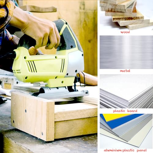 20 Pcs T Shank Jigsaw Blades, Jig Saw Blade Set, Multi-Purpose Jig Saw Blades for Wood, Pruning Plastic Metal Cutting Made with HCS/HSS, Jigsaw Blade, for Most Jig Saw Models