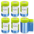 Tangibay Pre-Taped Masking Film for Painting, 22" x 66', 6 Rolls - size: 6 Rolls: 22"