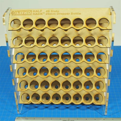 LITKO Paint Rack Storage Organizer | 48 Holes | 18mL Dropper Bottles - size: 48 Holes