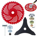 9" 36T Carbide & 10" 3T Brush Cutter Blades with Universal Adapter Kit