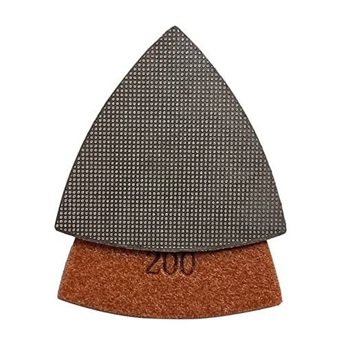 3" Triangular Grinding Pad Set for Oscillation Multi-Tool, 30-3000 Grit - size: 3" Hook & Loop, style: Set of 8 - #30 to #3000 Grit
