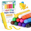 JUPITEARTH Paint Sticks for Kids 12 Colors, Fast-Drying, Smooth - color: 12 Classic Colors