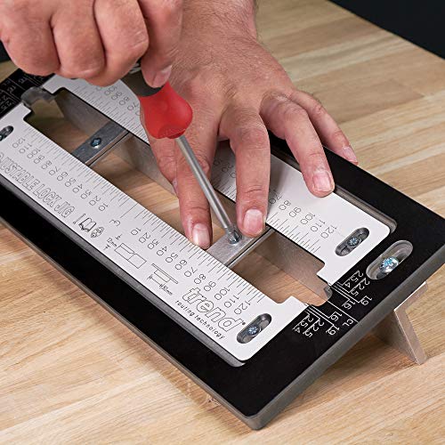 Trend Adjustable Trade Lock Jig for Mortice Lock and Latch Faceplates, LOCK/JIG/B - style: Modern