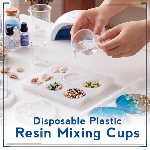 1000 Pcs 40ml Plastic Resin Mixing Cups for Epoxy Paint Art