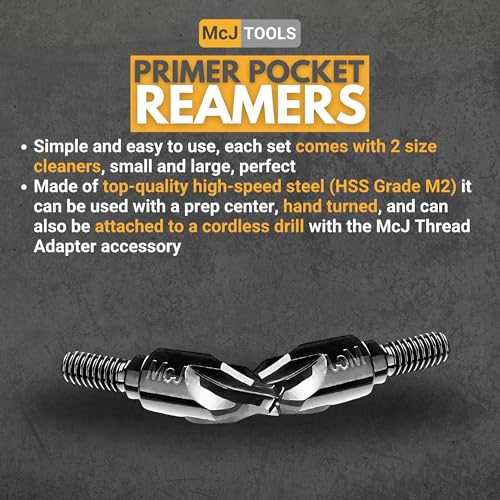 McJ Tools Reloading Primer Pocket Reamers Large/Small
