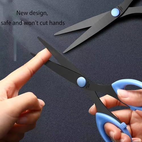 3 Pack 6.5 Inch Multi-Purpose Craft Scissors, Non-Stick(Orange) - color: Orange