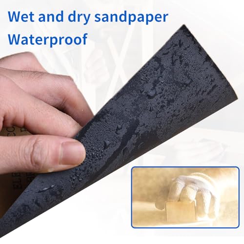 Sandpaper 400 Grit 25 Sheets, Wet Dry Sand Paper 9 x 3.6 Inch - style: 400 Grit 25 PCS