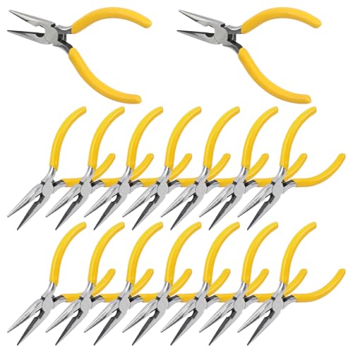 16 Pack 5 inch Mini Needle Nose Pliers