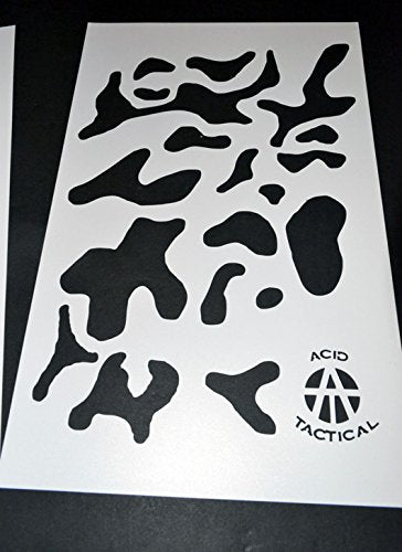 Acid Tactical® 3 Pack - 9x14 Camouflage Airbrush Spray Paint Stencils - Cars Trucks Boats Tree Stands (Multicam X3)