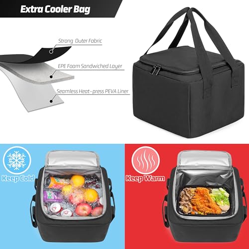 Front Trunk Organizer with Cooler Bag Compatible with Tesla Model 3 Model Y