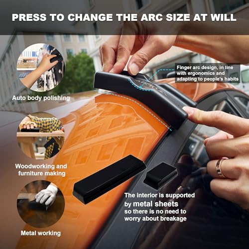 24Pcs PSA Adjustable Sanding Block Kit,Hand Abrasives Auto Body Sanding Block Set with 20pcs Self Adhesive Sandpaper,Flexible for Automotive Paint and Woodworking Sand Furniture - color: Sanding Block, size: 24Pcs PSA Adjustable Sanding Block Kit