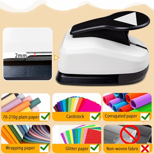 Triangle Hole Punch 1.97 inch Triangle Shaped Punch for Crafts Scrapbooking - style: Triangle