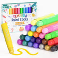 JUPITEARTH Paint Sticks for Kids 24 Colors, Fast-Drying, Smooth - color: 24 Colors (Classic, Neon, Metallic)