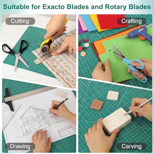 THMINS Self Healing Cutting Mat, 24 x 36 in, Green Cutting Mat,A1 - size: 24"×36"