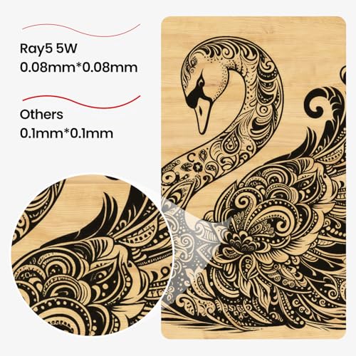 LONGER RAY5 Laser Engraver, 5000mW Laser Cutting Machine with Camera - size: 400 * 401mm