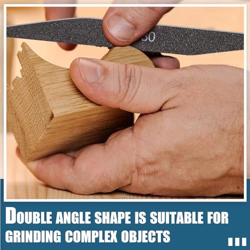 Honoson 70 Pcs Sanding Twigs Model Craft,High Grits Rating,Double Angle - style: Double Angle