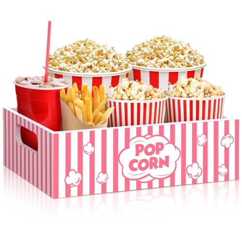 GlikCeil Movie Night Supplies Snack Trays with Handles, Cute - style: Cute