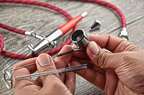 SE Brush Cleaning Sets Nlylon Bristles Varying Sizes for Versatile Tasks Spray and Paint Guns, Barrels, and Other Tools - style: TC01N