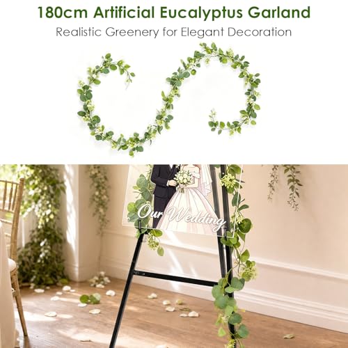 Black Easel Stand for Sign, Heavy Duty Metal Display Easel for Wedding