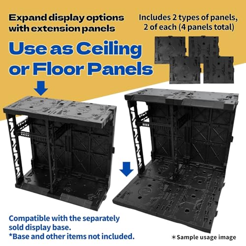 Plastic Model Display Items Set (Optional Parts Set : 2 Types of Extension Panels (x2 Each) & Alligator Clips ×2) - style: 2 Types of Extension Panels (x2 Each) & 2 Alligator Clips