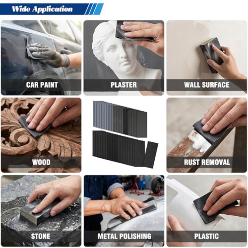 21-Sheets 2000 Grit Sandpaper, 9 x 3.6 Inch Wet Dry Sand Paper Assortment Pack, Silicon Carbide Abrasive Sanding Sheets for Automotive Car Paint Metal Wood Furniture Crafts Polishing - size: 9x3.6 inch, style: 2000Grit 21 Pcs