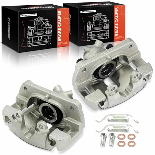 A-Premium Front Left and Right Side Disc Brake Caliper with Bracket - style: Front Driver and Passenger Side