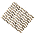 METALLIXITY Micro Drill Bit (#13) 4341 High-Speed Steel Gold 135° 10Pcs - size: #13 (4.699mm)