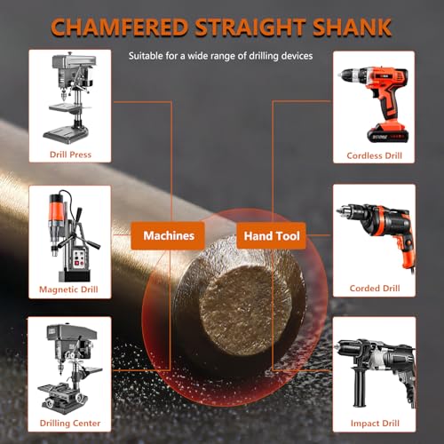 13-Pc M35 Cobalt Metric Drill Bit Set, 2-8mm by 0.5 for Hard Metal - style: 13pcs 2 to 8mm