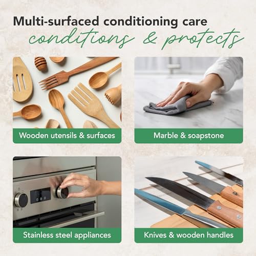 CLARK'S 3.5 Inch Cutting Board Oil & Wax Applicator, Buffing Pads - 3 Pack