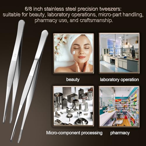 Aniso Long Tweezers, Stainless Steel, 10 inches - size: 10 inches