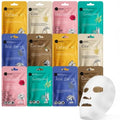 Celavi Korean Face Mask Sheet Set, Spa Masks, 12 Pack Rice - color: Brightening Mix, size: 1 Count (Pack of 12)