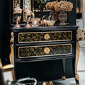 Gold Foil Rub on Transfer for Furniture DTF Transfers for Wood Drawer Decor, Magnolia - style: Magnolia