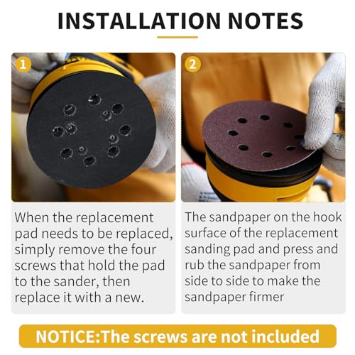 Orbital Sander Metal Pad Replacement for Dewalt, 1 Pack - style: Metal Pad 1 Pack