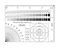 Multi-Function Inspection Gauge - Crack/Scratch/Angle Measurement Tool for Surface Defects & Size Comparison | Dual-Sided Laminated Wear-Resistant Ruler, 5PCS