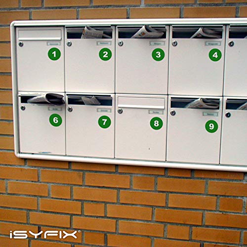 iSYFIX Green Consecutive Number Stickers, 1 to 100, 2 Inch, 1 Set - color: Green, size: 2-inch