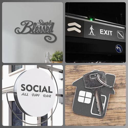 Laser Engraving Blank Gray ABS Double Color Plastic Sheet (Gray) - color: Gray