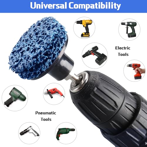 53PCS 2 Inch Quick Strip Disc with 1/4" Shank for Drill, Die Grinder